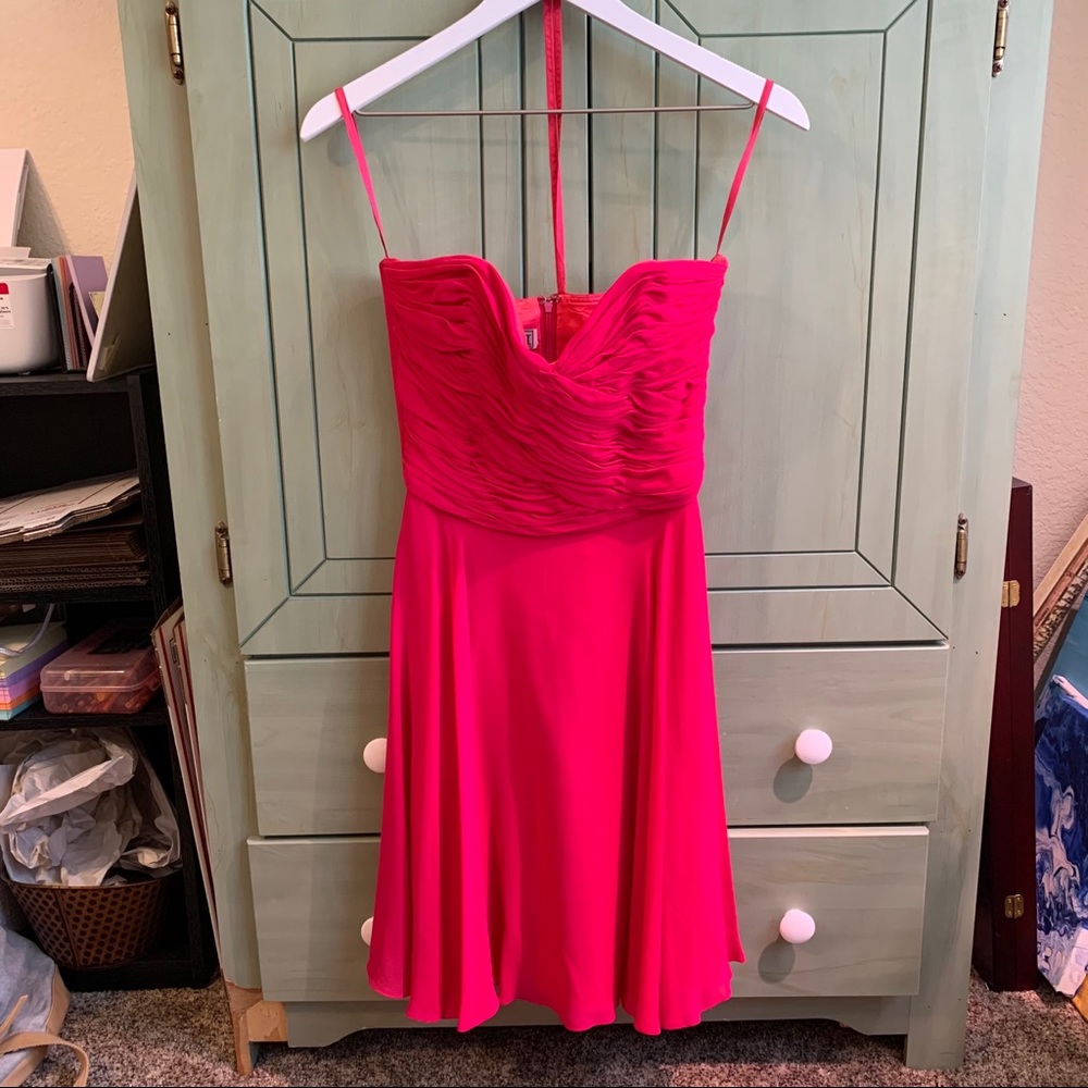 *Designer Pink Prom Dress Size 6 A.J Bari